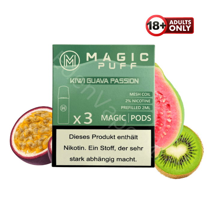 Magic Puff Pods - Kiwi Guava Passion - EdenVape24